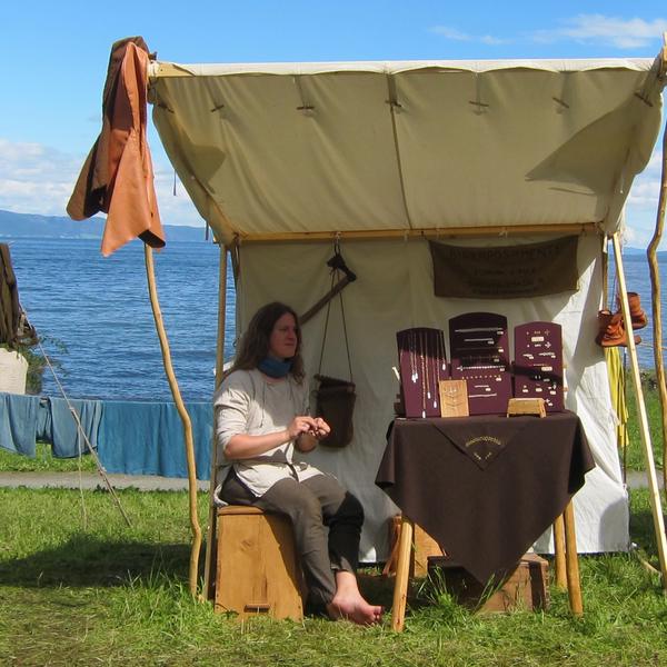 Birkaposamente Marktstand